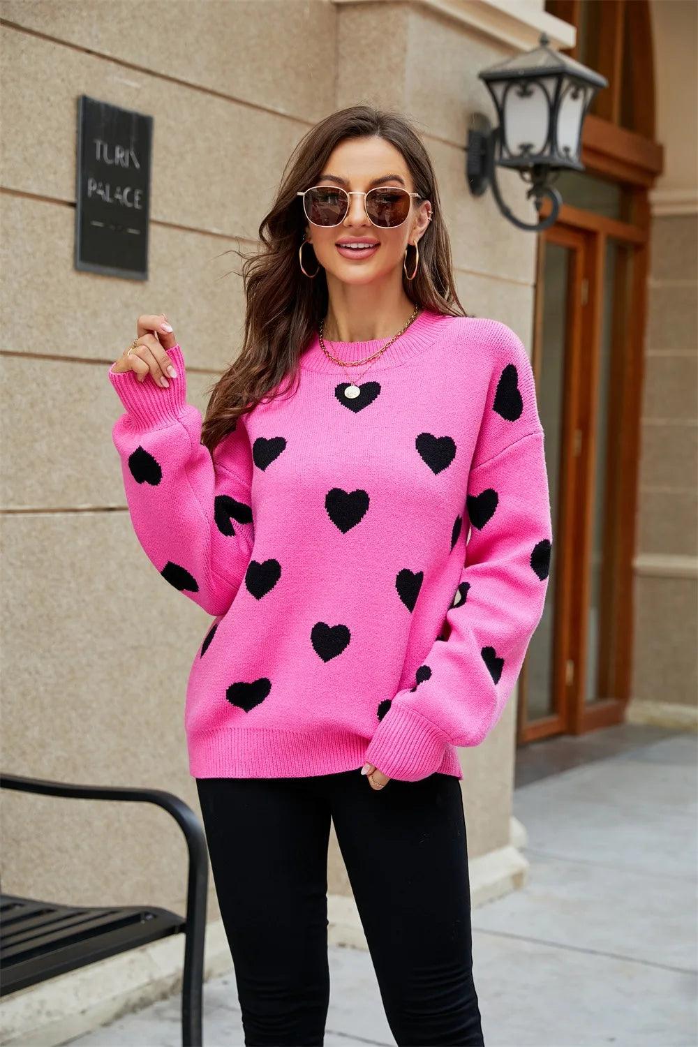 2 BeLoved Heart Knitted Sweater - BeLoved Boutique
