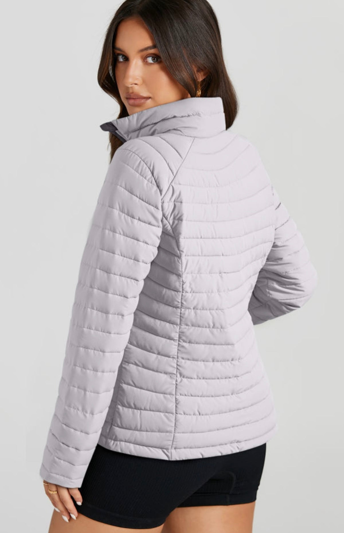 Jacket Puffer Quilted Zip Up