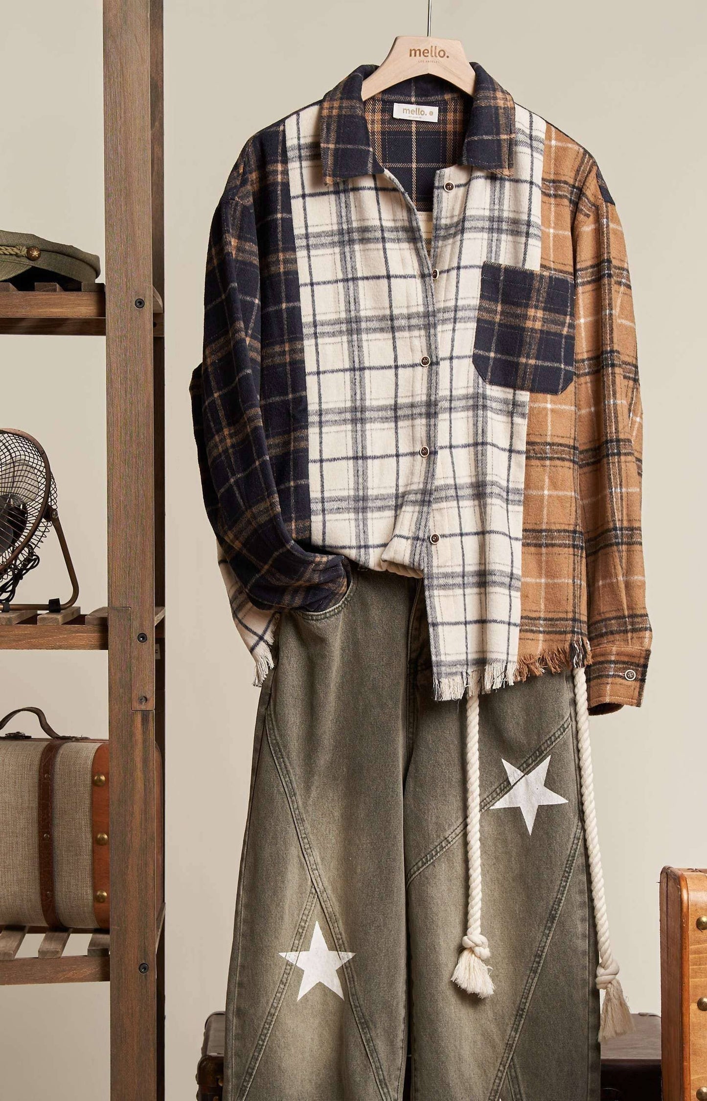 Shacket Plaid Color Block