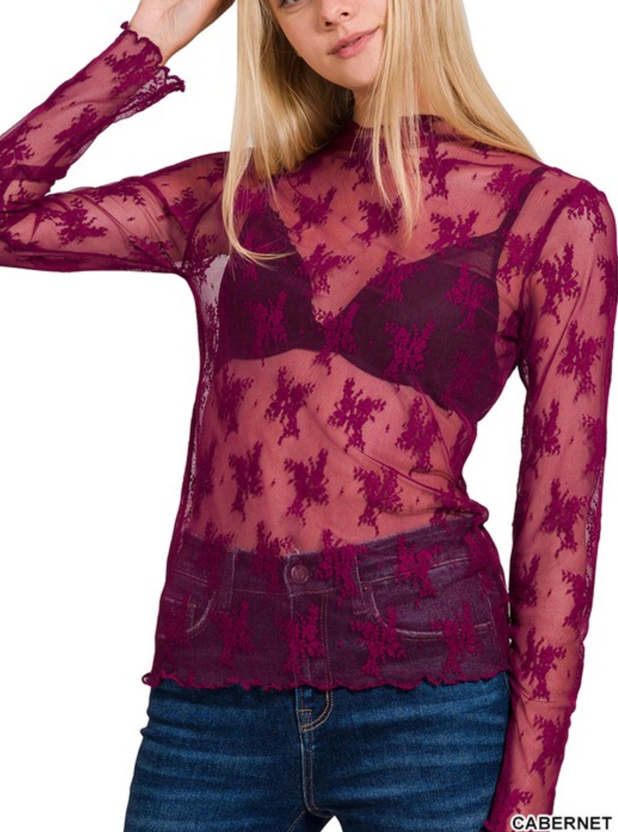 Mesh Lace Top