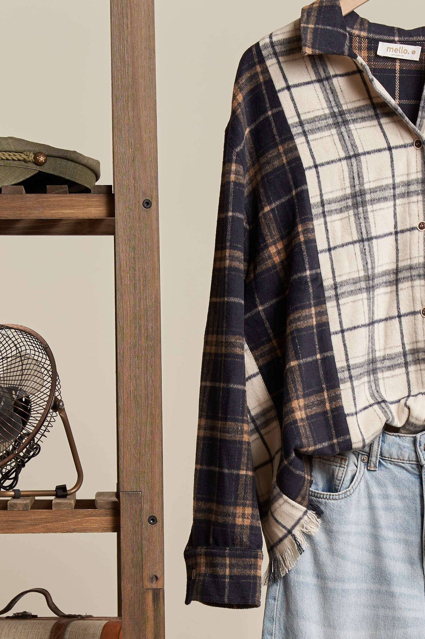 Shacket Plaid Color Block