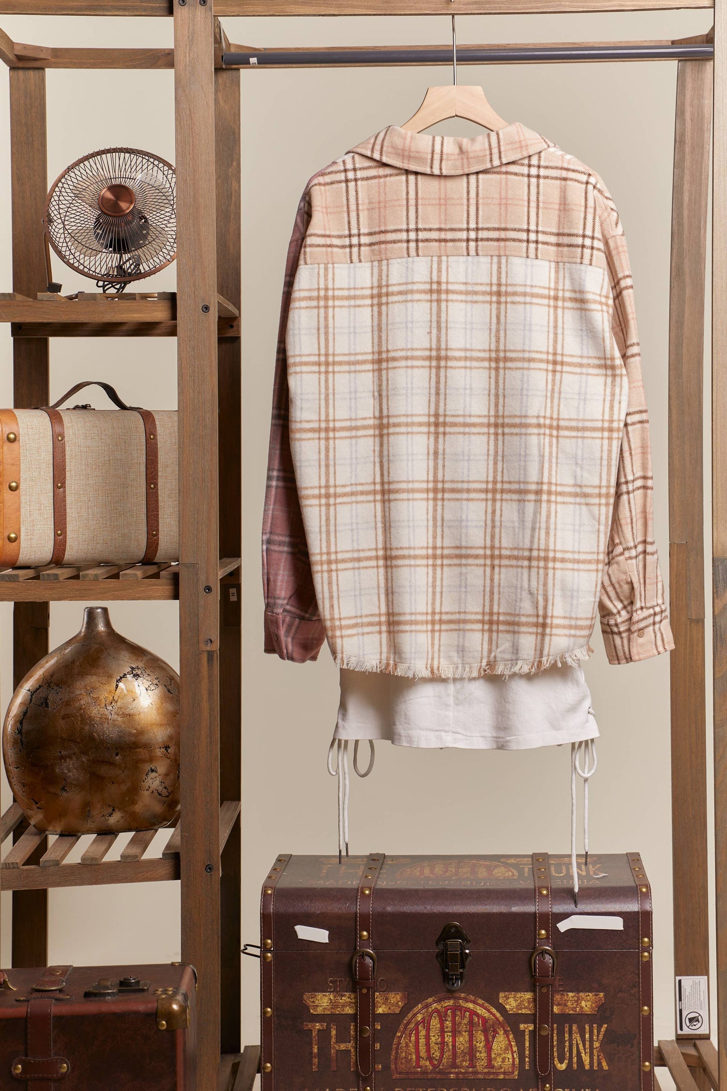 Shacket Plaid Color Block