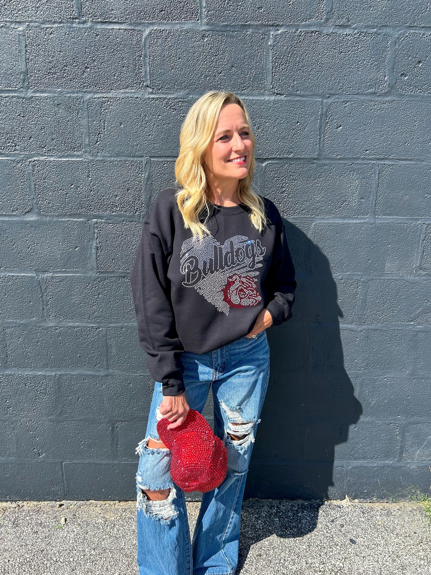 Bulldogs Rhinestone Sweatshirt