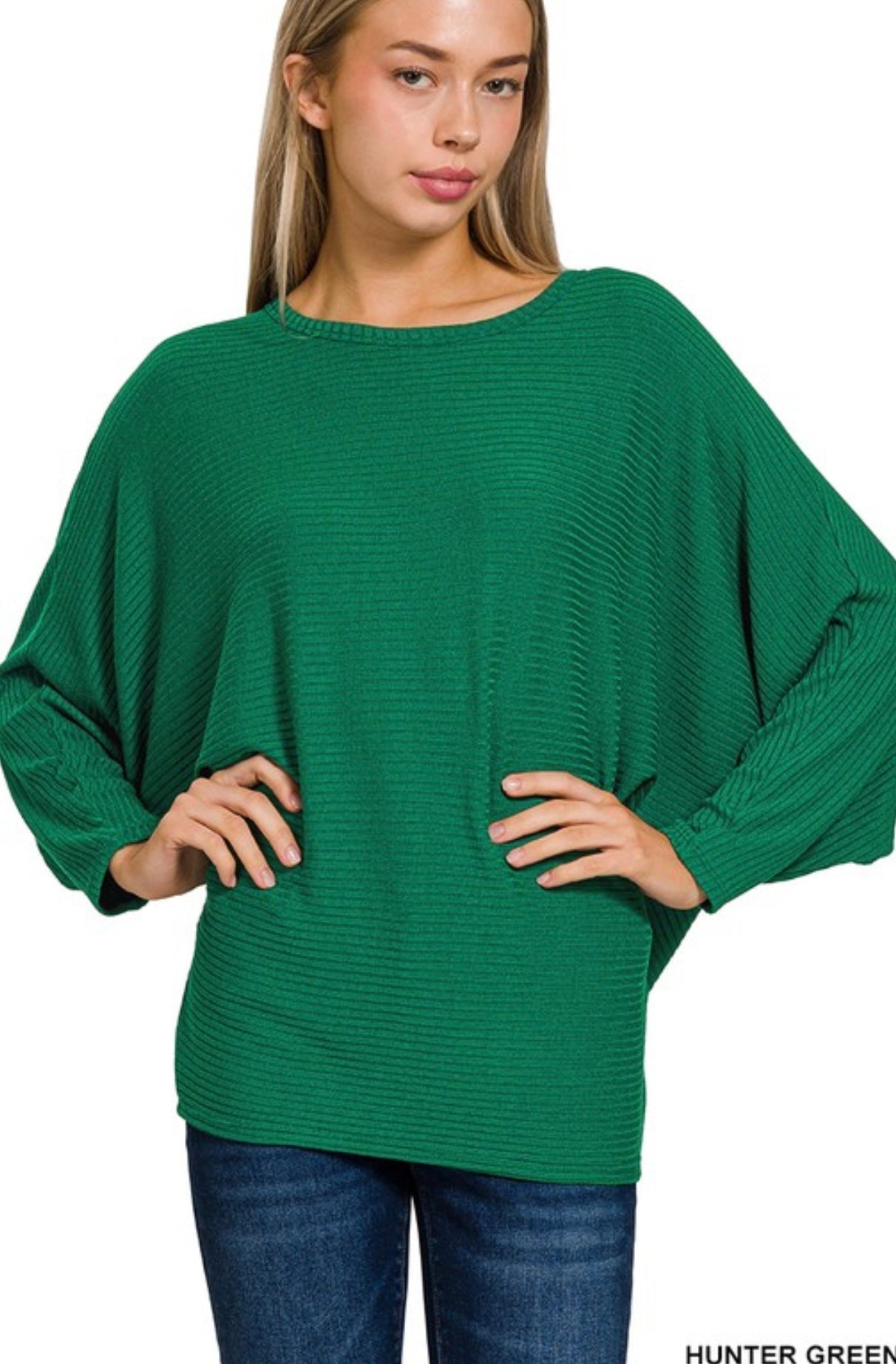 Sweater Dolman Boatneck