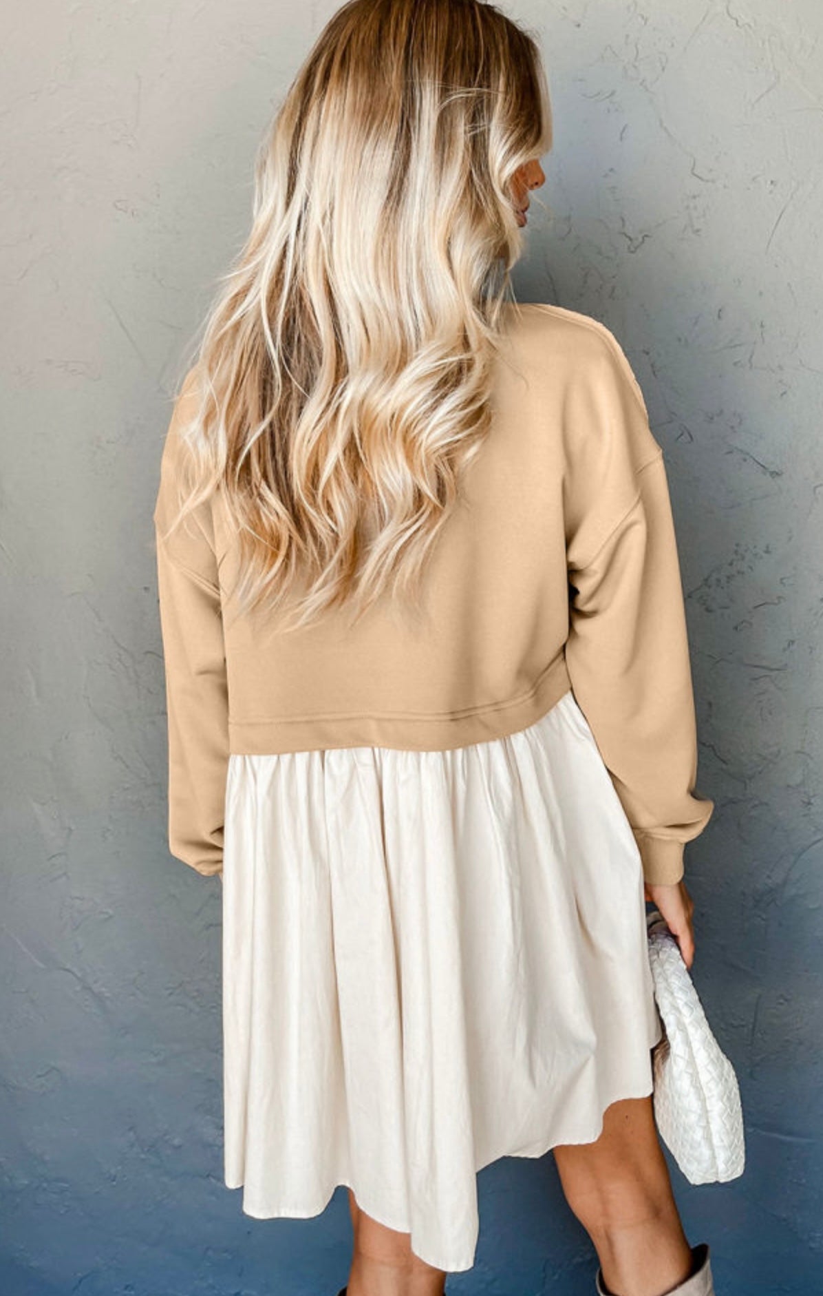 Dress Sweatshirt Poplin Mini