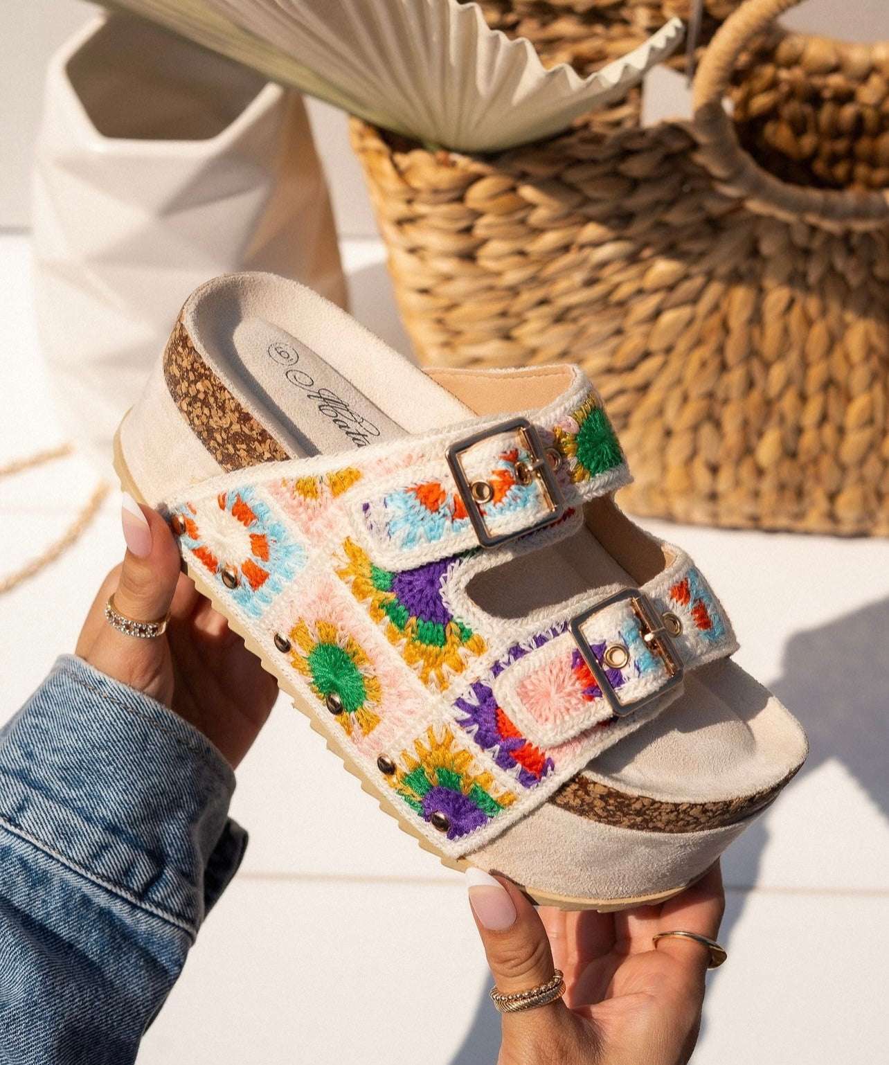 Sandals Crochet Platform