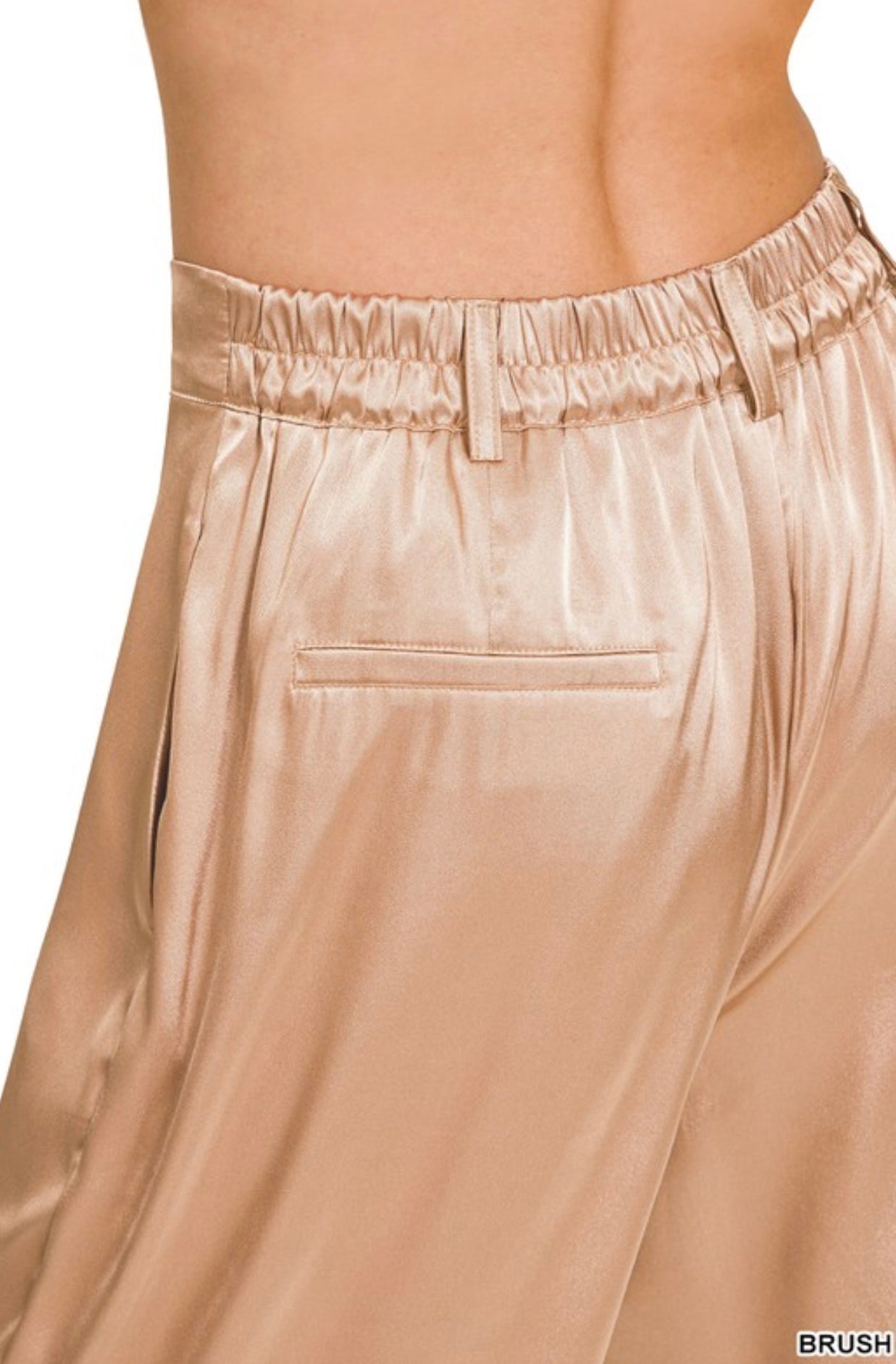 Satin Pants Wide Leg