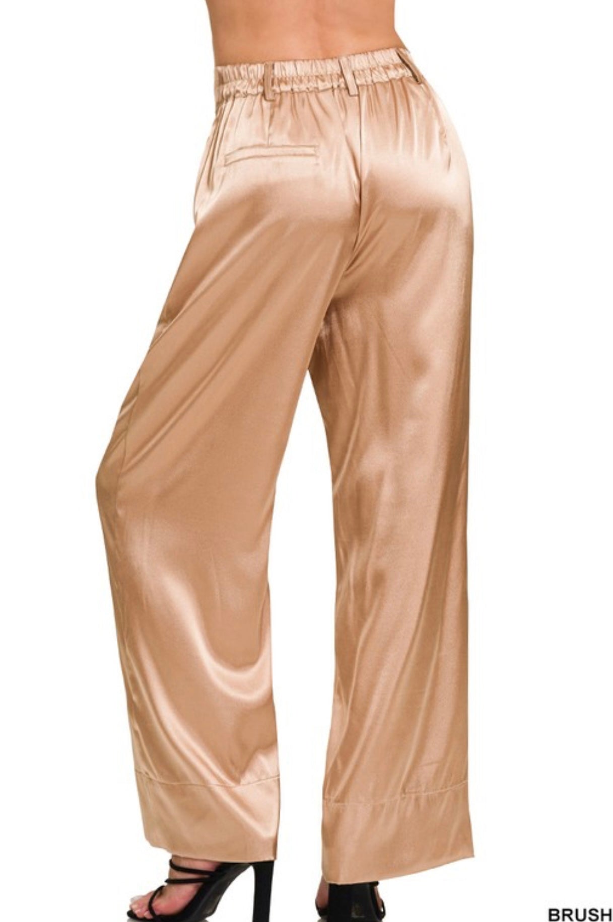 Satin Pants Wide Leg