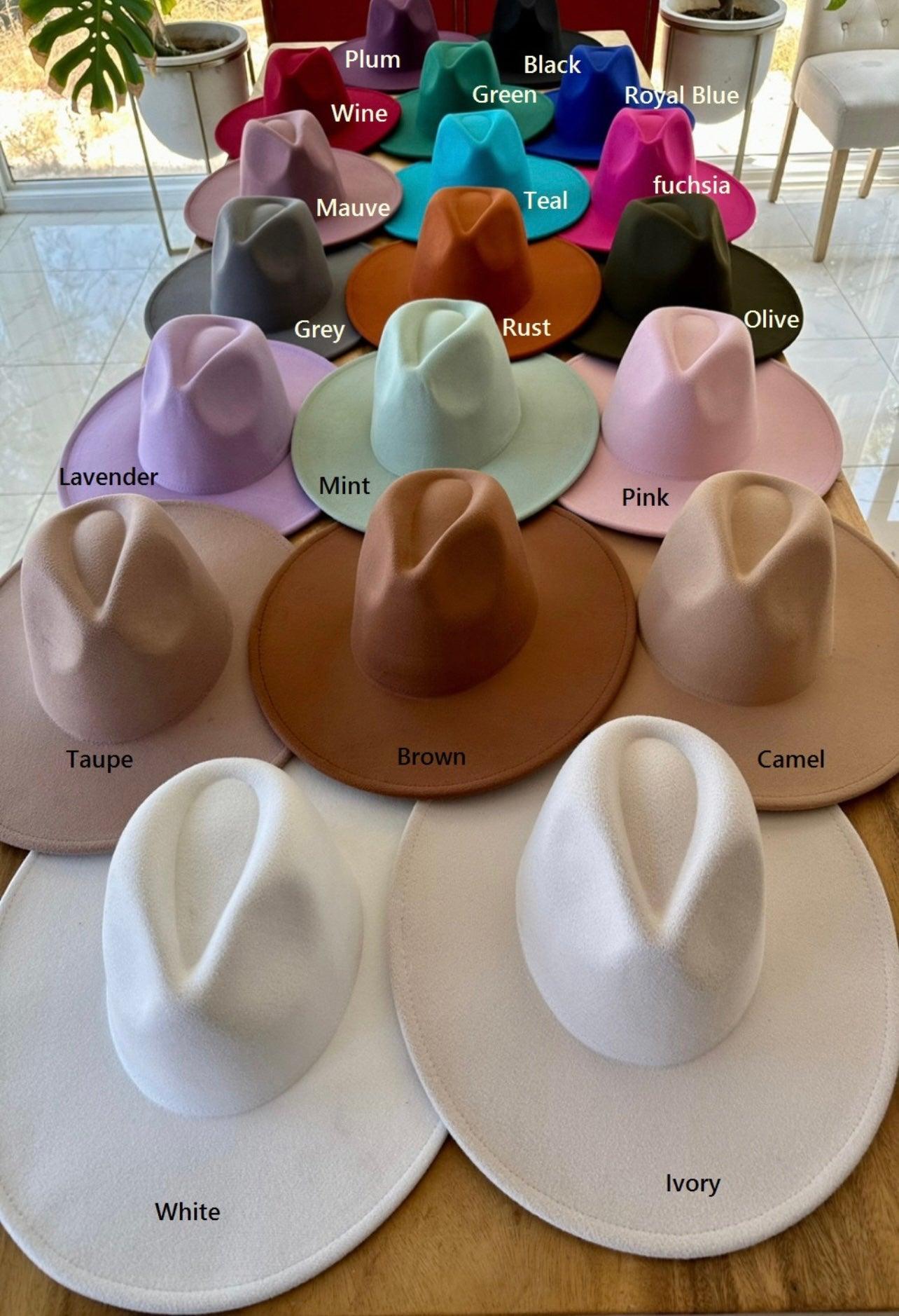 Classic Wide Brim Felt Hat - BeLoved Boutique