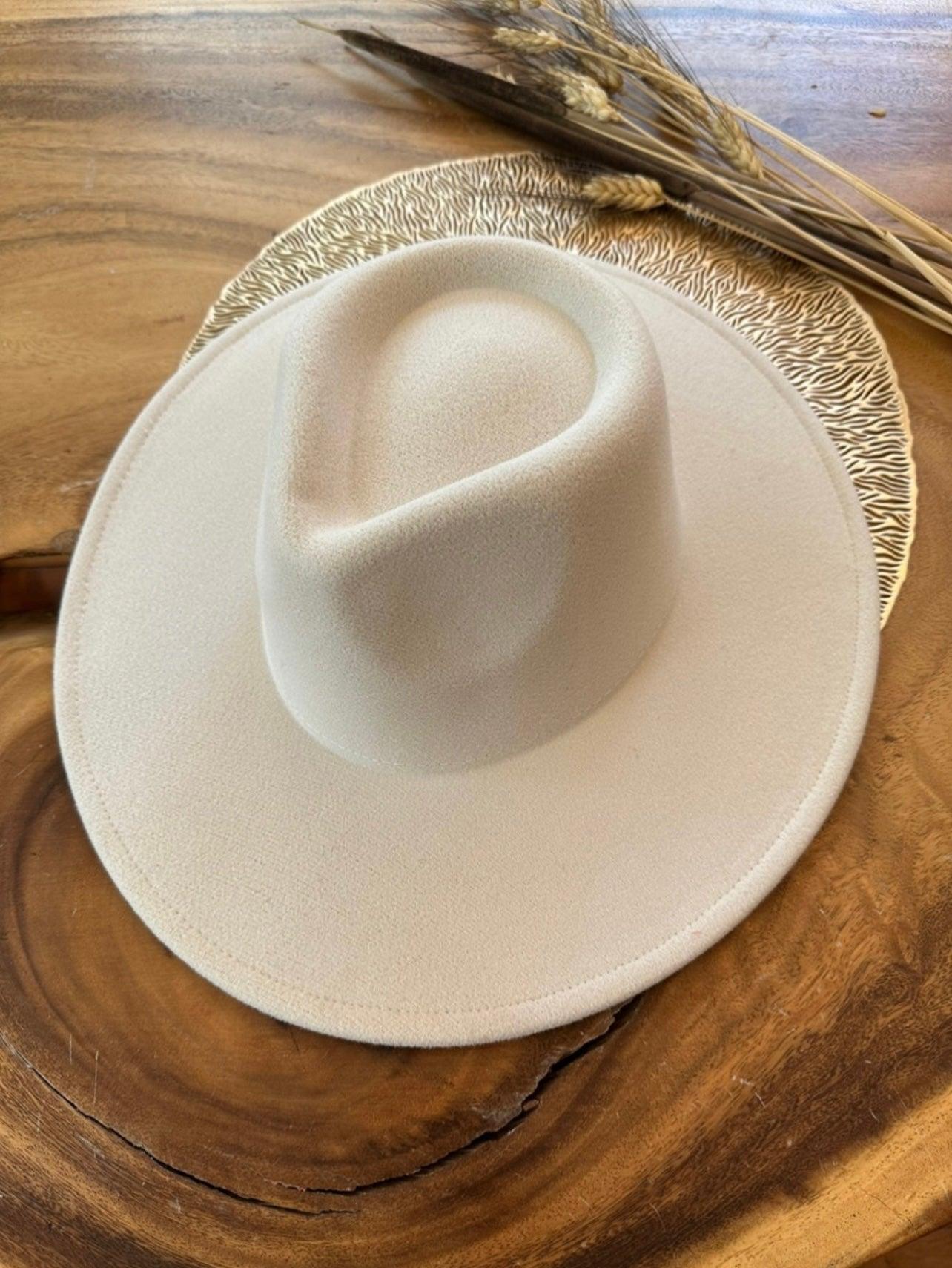 Classic Wide Brim Felt Hat - BeLoved Boutique