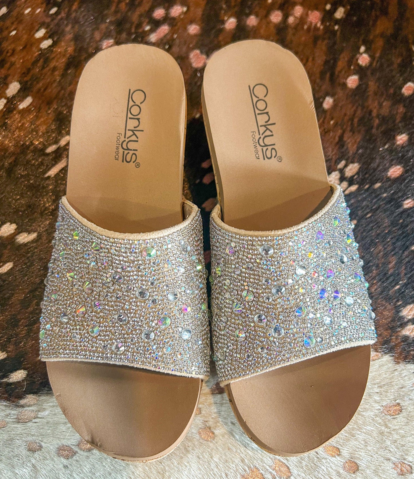 Corkys Sunlight Crystal Wedges - BeLoved Boutique