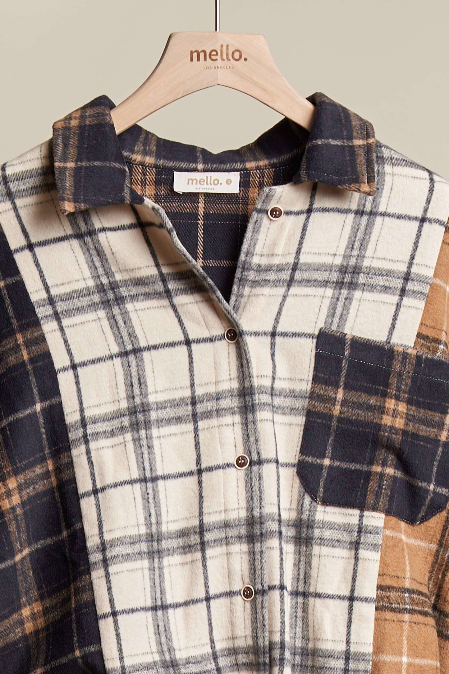 Shacket Plaid Color Block