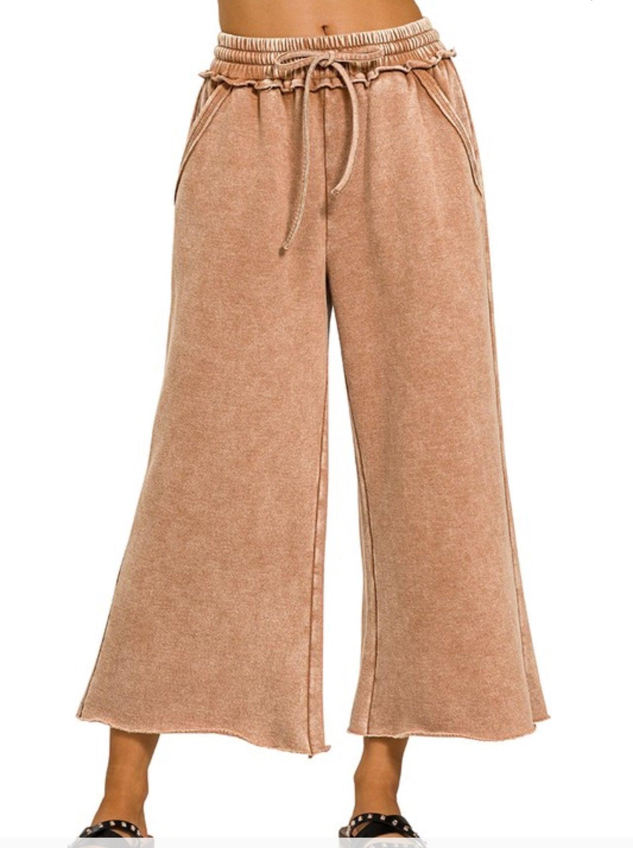 Fleece Palazzo Sweatpants - BeLoved Boutique