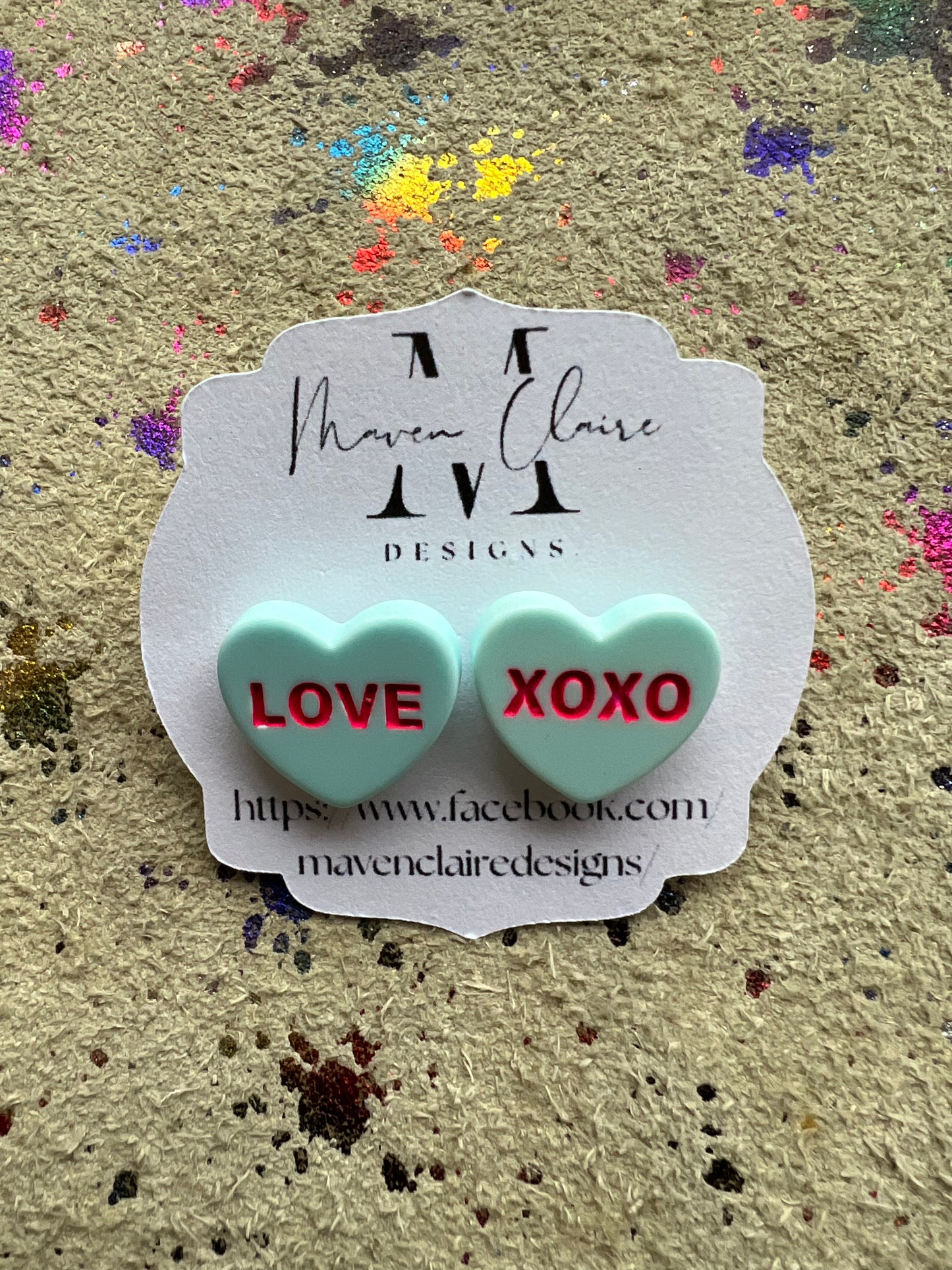 LOVE Solid Valentine Earrings - BeLoved Boutique