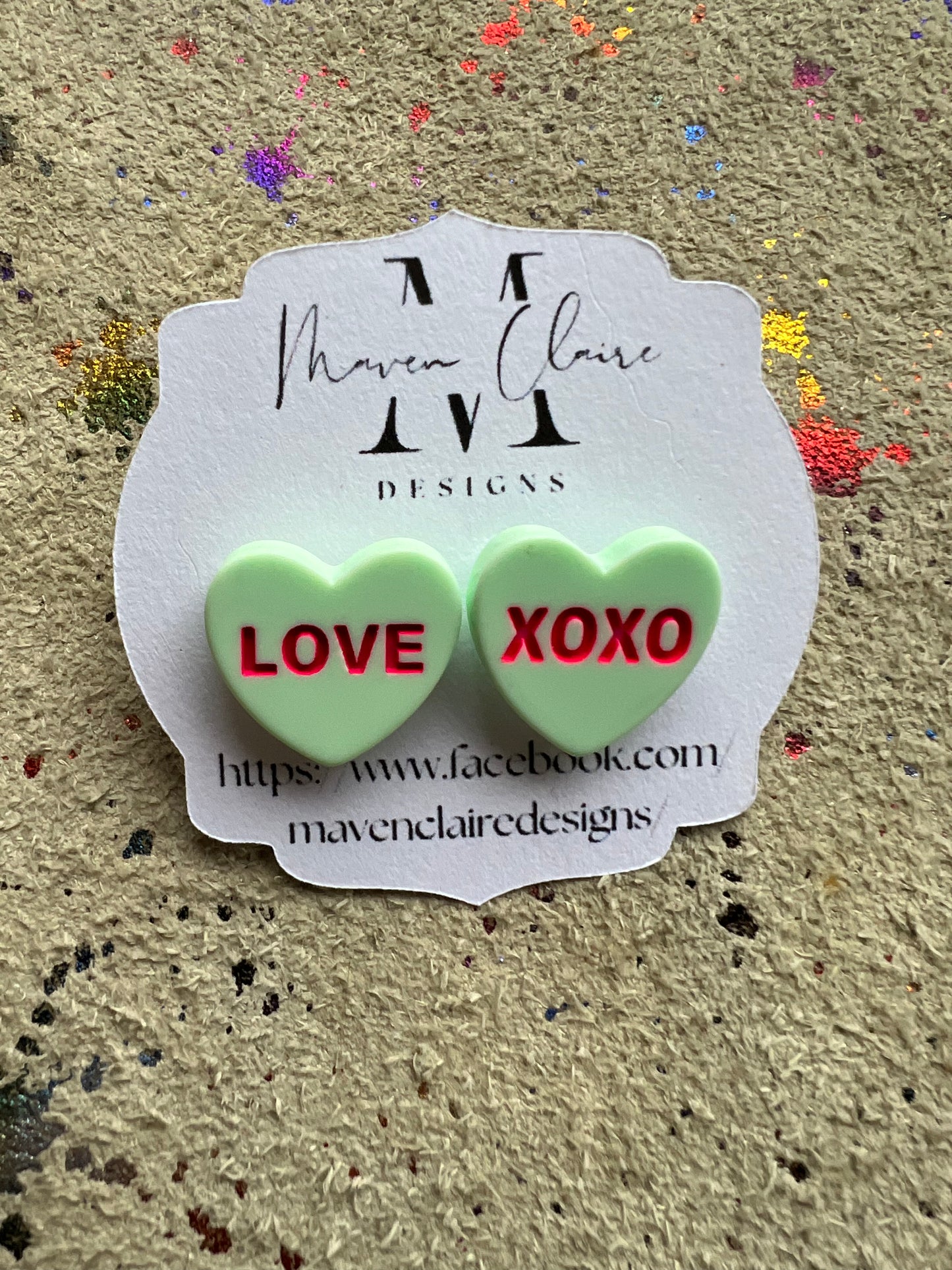 LOVE Solid Valentine Earrings - BeLoved Boutique