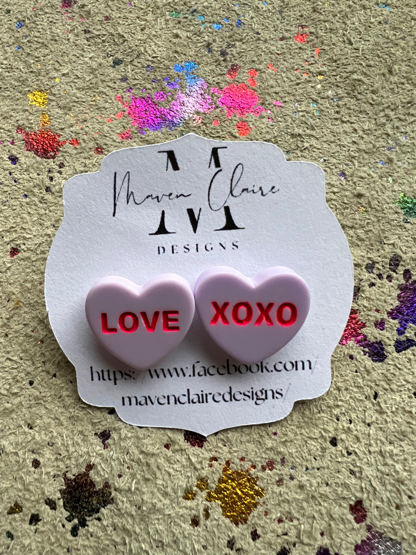 LOVE Solid Valentine Earrings - BeLoved Boutique