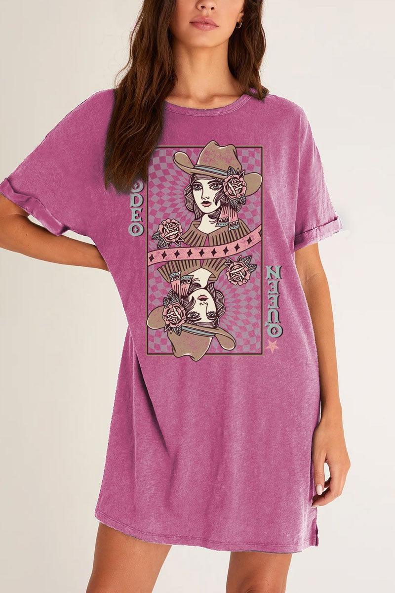 Mineral Wash Graphic Dress - BeLoved Boutique