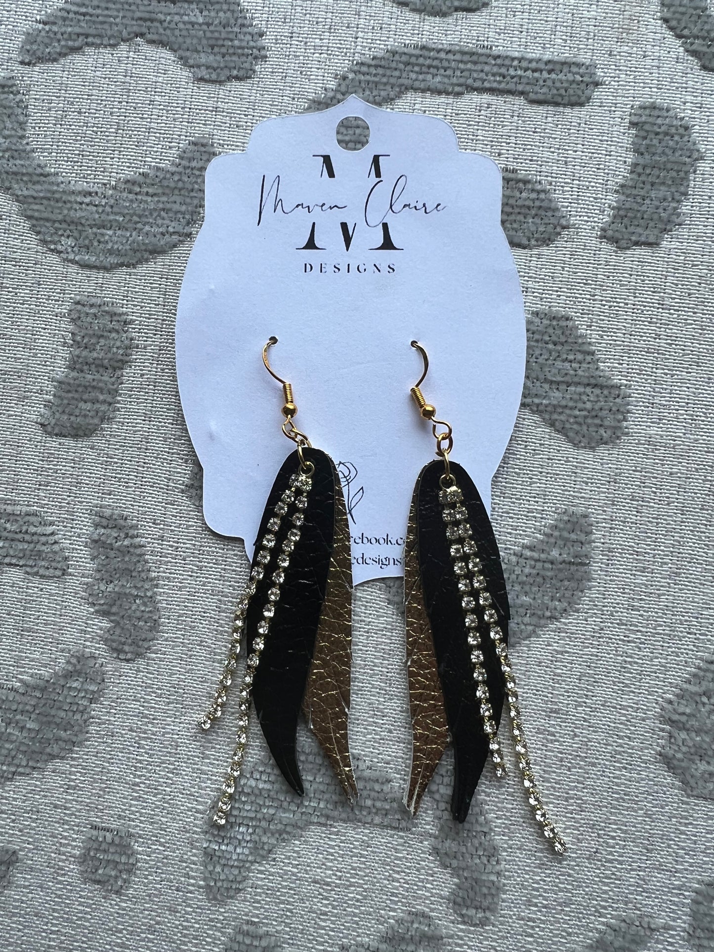 Rhinestone Wing Earrings - BeLoved Boutique
