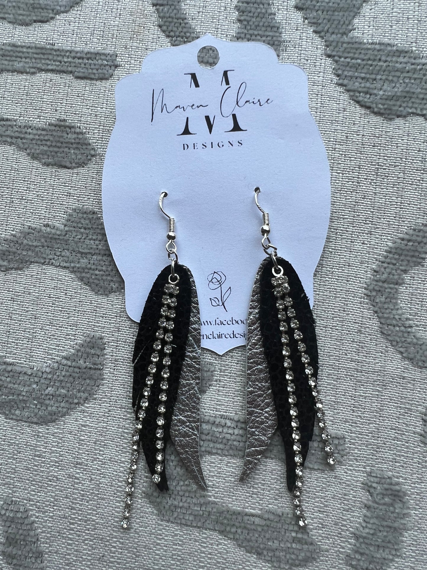 Rhinestone Wing Earrings - BeLoved Boutique