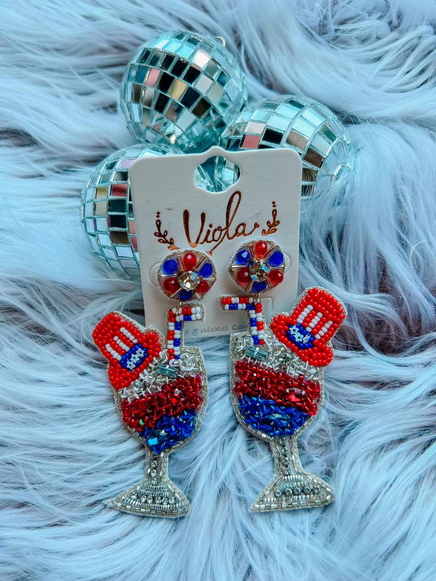 Uncle Sam Cocktail Earrings - BeLoved Boutique