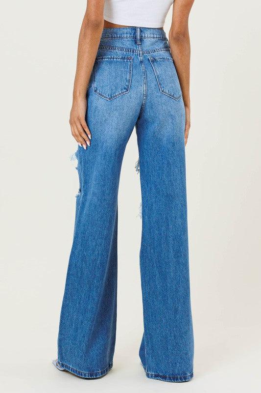 Wide Leg Mom Jeans - BeLoved Boutique