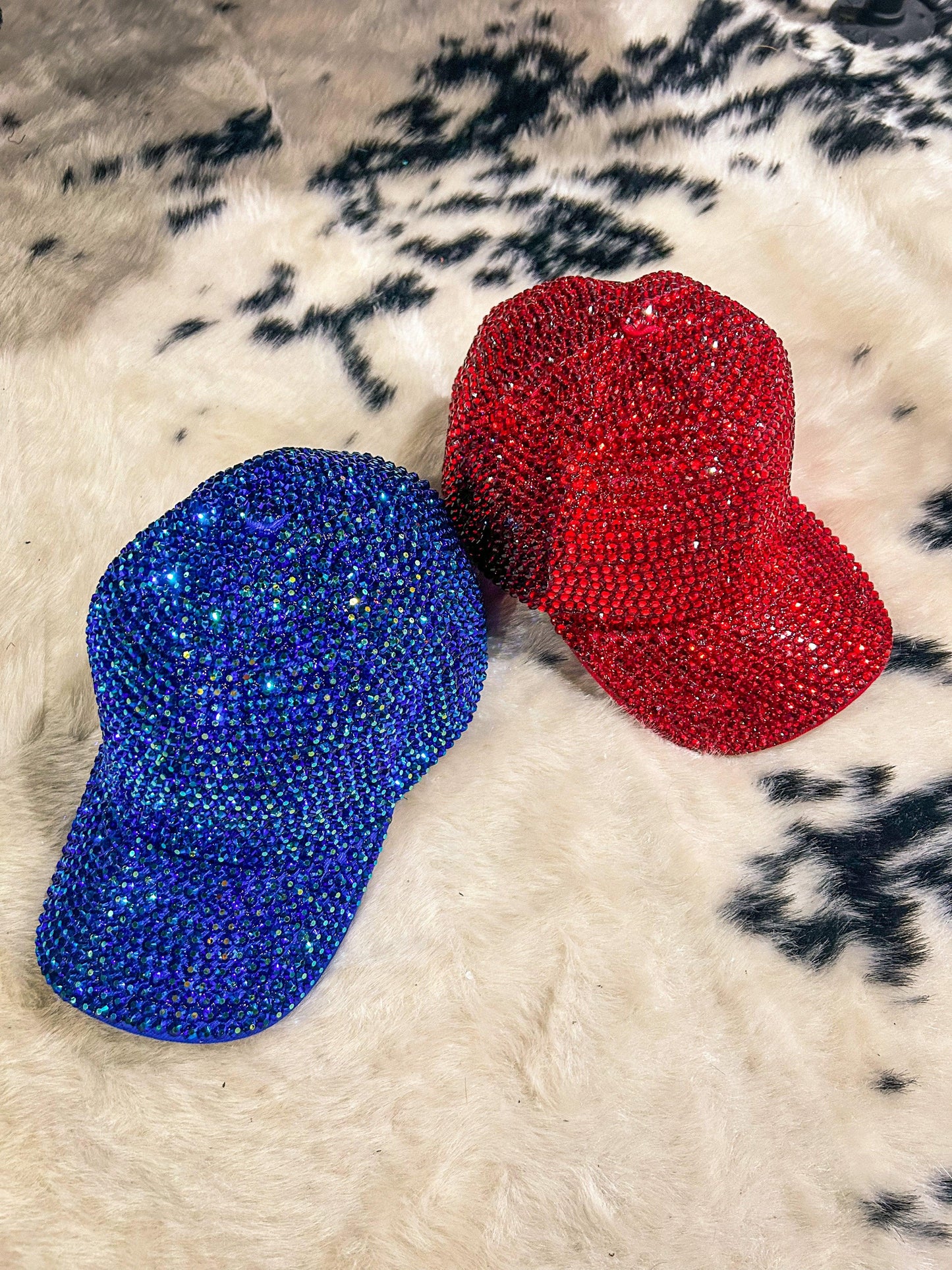 Cardinals Blues Rhinestone Baseball Hats - BeLoved Boutique