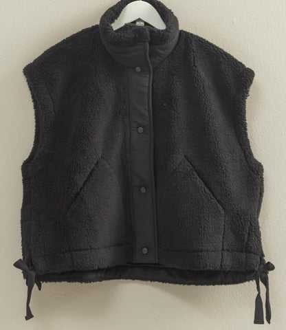 Oversized Sherpa Vest