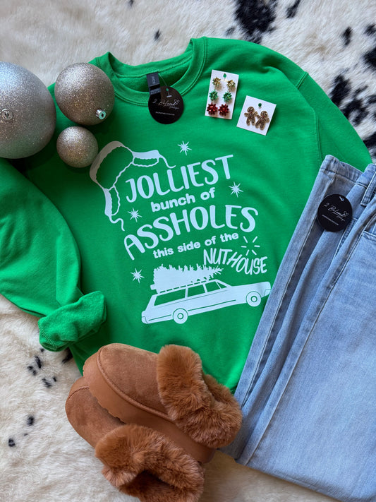 Crewneck JOLLIEST BUNCH of ASSHOLES