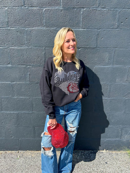 Bulldogs Rhinestone Sweatshirt