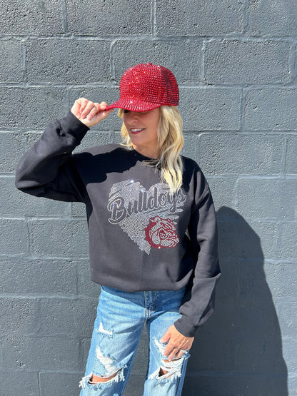 Bulldogs Rhinestone Sweatshirt