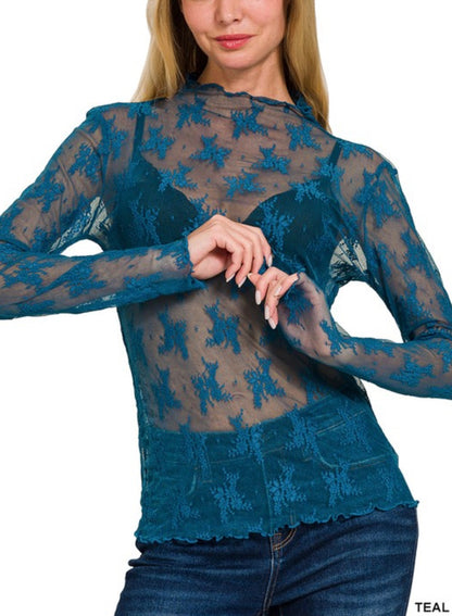 Mesh Lace Top