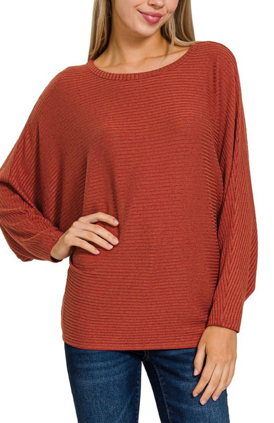 Sweater Dolman Boatneck