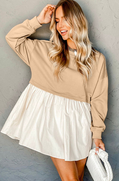 Dress Sweatshirt Poplin Mini