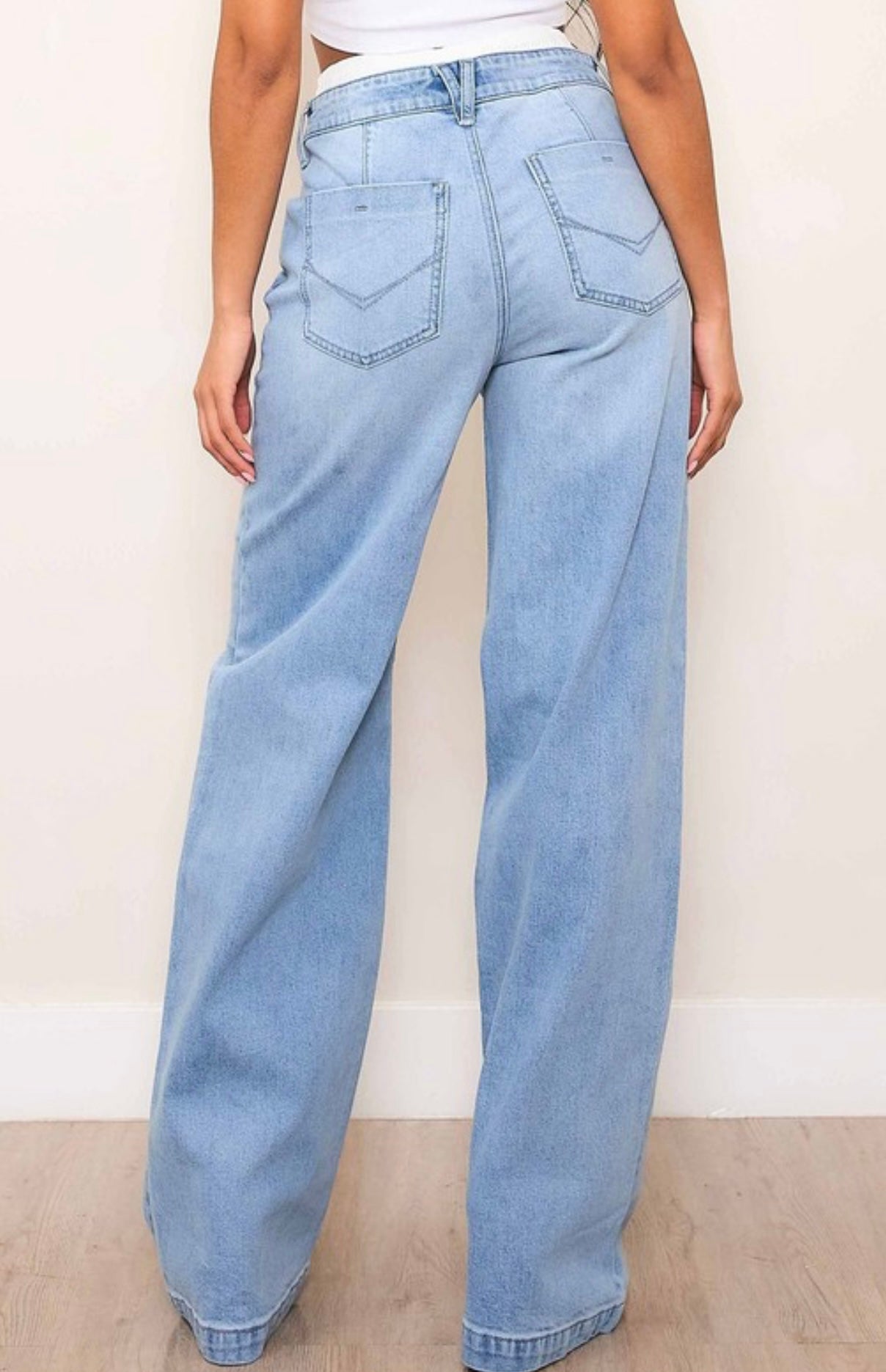 Jeans Wide Leg Double Waist
