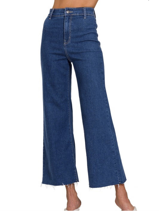 Pants Denim Wide Leg