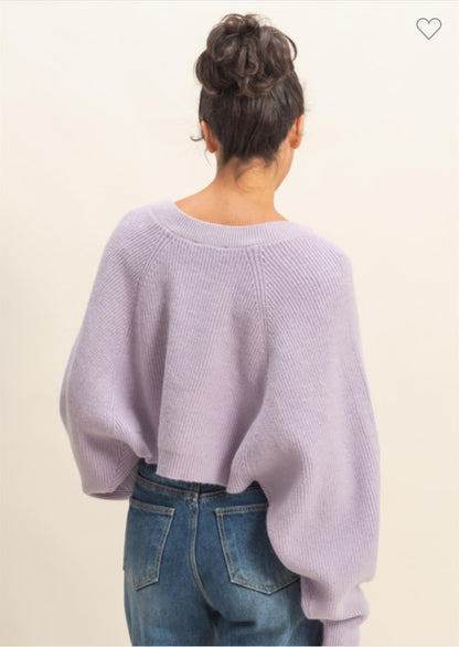 Cropped Shrug Cardigan Sweater