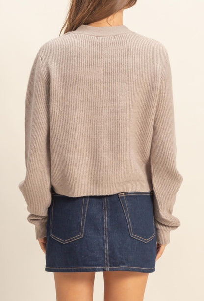 Sparkly Bow Cozy Cardigan