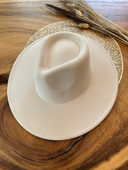 Classic Wide Brim Felt Hat - BeLoved Boutique 