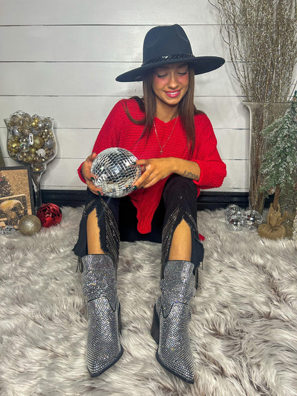 Corky's Rhinestone Slouch Boots - BeLoved Boutique 