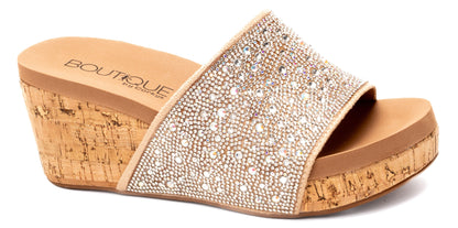 Corkys Sunlight Crystal Wedges - BeLoved Boutique 