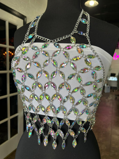 Crystal Rhinestone Tank - BeLoved Boutique 