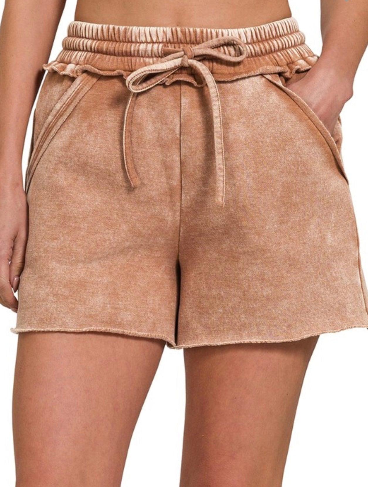 Fleece Drawstring Shorts - BeLoved Boutique 