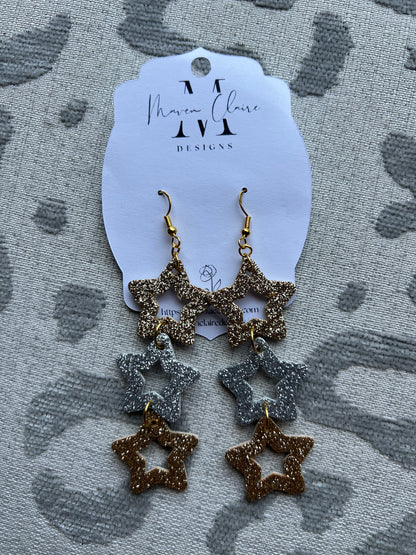 Star Dangle Earrings - BeLoved Boutique 
