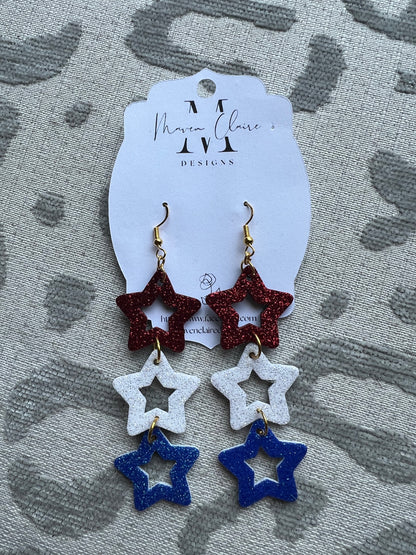 Star Dangle Earrings - BeLoved Boutique 