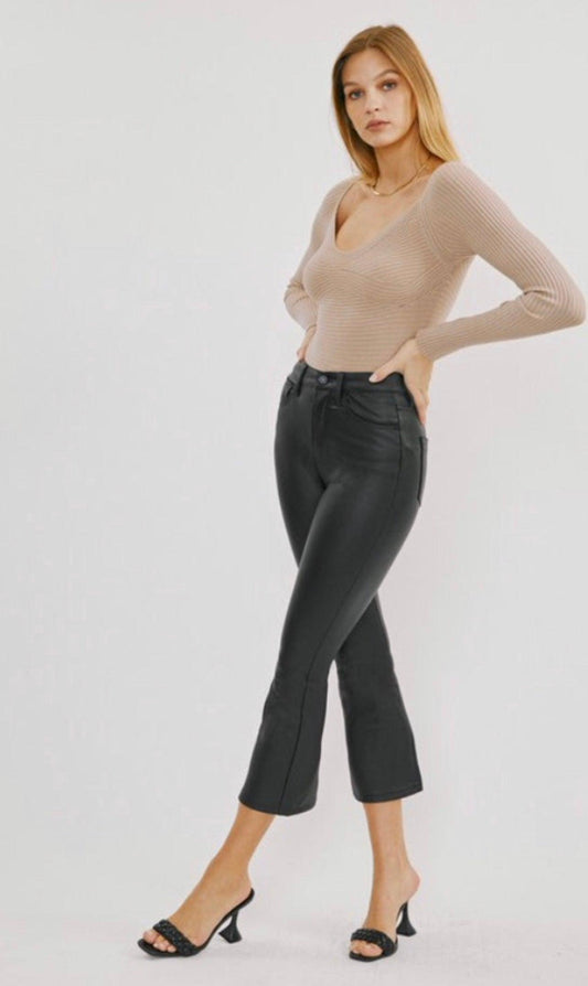 KanCan Hi Rise Kick Flare Pants - BeLoved Boutique 